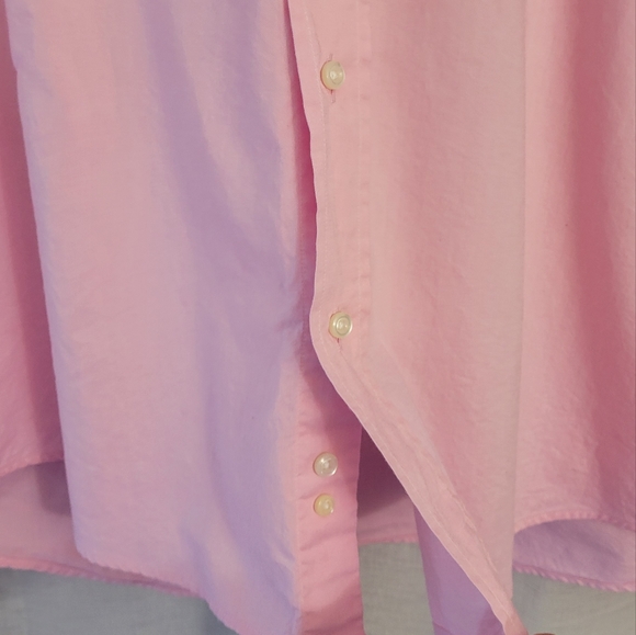 YSL Pink Oxford Cotton Point Collar Dress Longsleeve Shirt - Picture 3 of 11